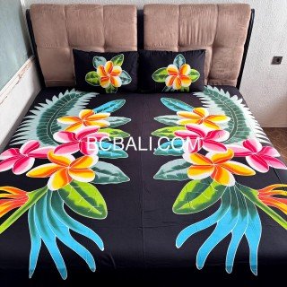 Hot Sale Rayon Bedsheet Hand Painted Originally by Balinese Artisans